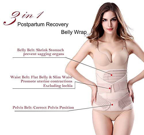 IMPORTIKAAH Postpartum 3-in-1 Girdles Wrap Waist + Pelvis Pregnant